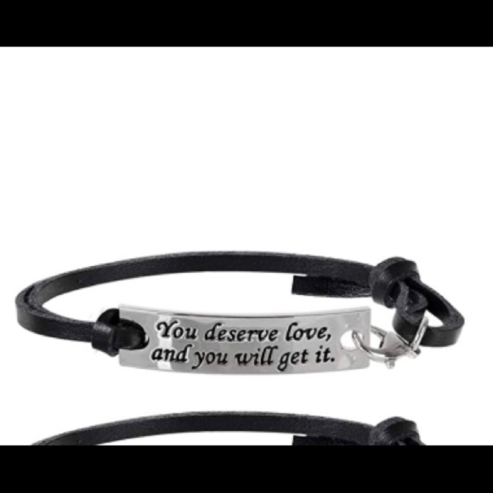 Inspirational Leather Bracelet